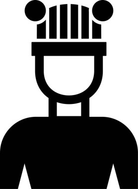 Adamım. Web simgesi basit illüstrasyon