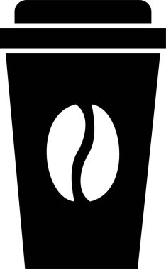 Kahve. Web simgesi basit illüstrasyon