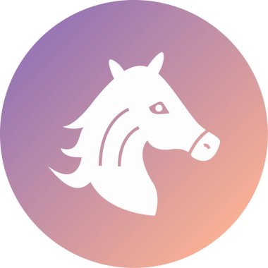 At. Web simgesi basit illüstrasyon