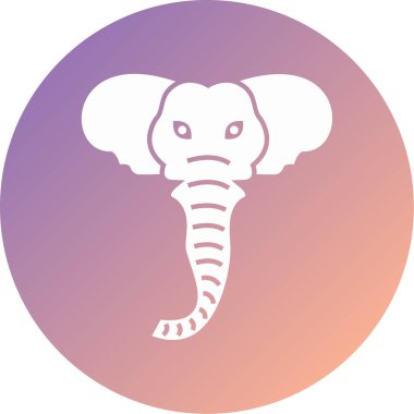 Fil. Web simgesi basit illüstrasyon