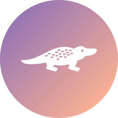 Benzersiz timsah vektör simgesi