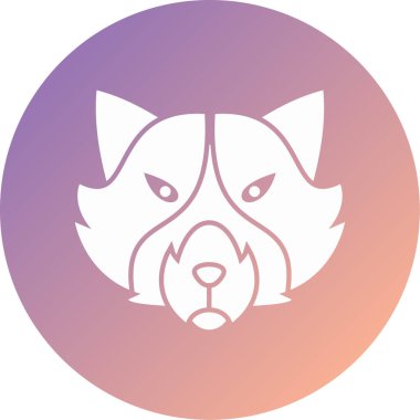 Hayvan simgesinin vektör illüstrasyonu