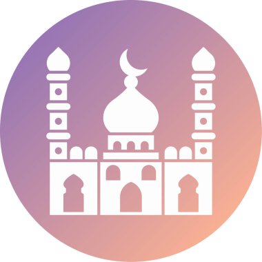 Cami. Web simgesi basit illüstrasyon