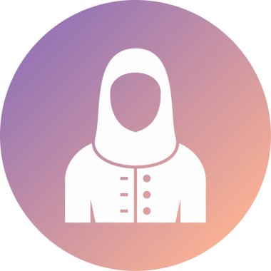 Kadın avatar. Web simgesi