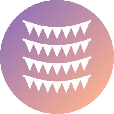 Güzel parti simgesinin vektör illüstrasyonu