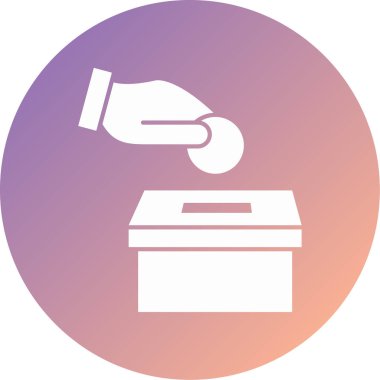 Bir kutu simgesinin vektör illüstrasyonu