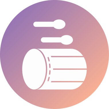 Müzik. Web simgesi basit illüstrasyon