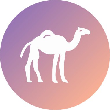 Deve ikonu vektör çizimi