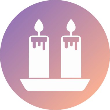 Mumlar. Web simgesi basit illüstrasyon