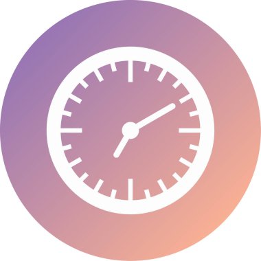 Saat. Web simgesi basit illüstrasyon