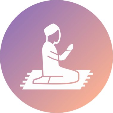 Dua et. Web simgesi basit tasarım