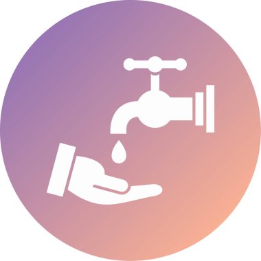 Su musluğu. Basit resimleme