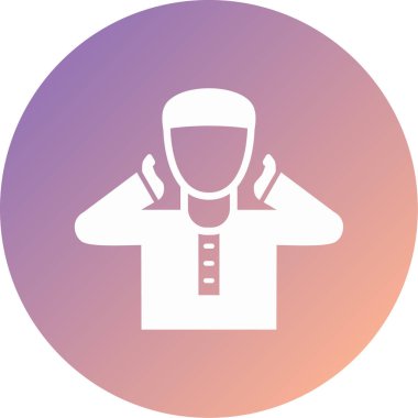 Moda tarzında izole edilmiş erkek simgesi