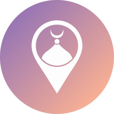 Benzersiz pin vektör simgesi