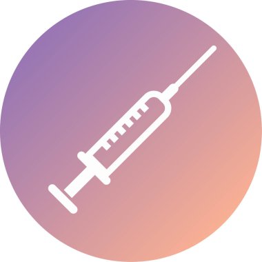 Şırınga. Web simgesi basit illüstrasyon