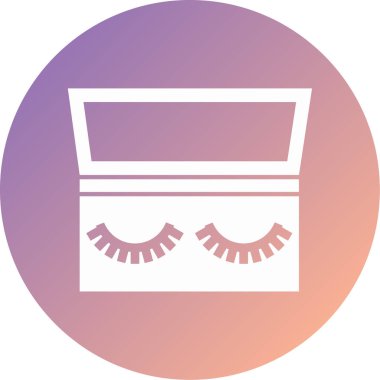 Güzellik ve moda simgesinin vektör çizimi