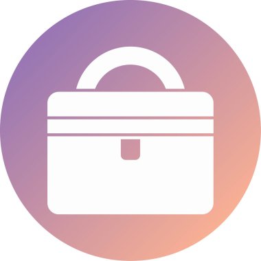 evrak çantası simgesi, vektör illüstrasyonu