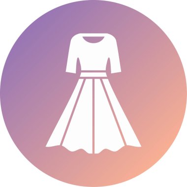 Güzellik ve moda simgesinin vektör çizimi