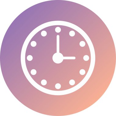 Saat. Web simgesi basit illüstrasyon