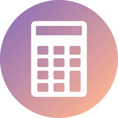 hesap makinesi simgesi vektör illüstrasyonu