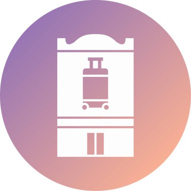 Modern havaalanı simgesinin vektör illüstrasyonu