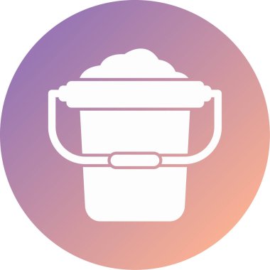 Kova. Web simgesi basit illüstrasyon