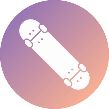 Kaykay. Web simgesi basit illüstrasyon