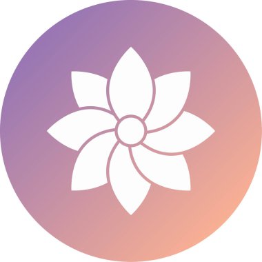 çiçek simgesi vektör illüstrasyonu