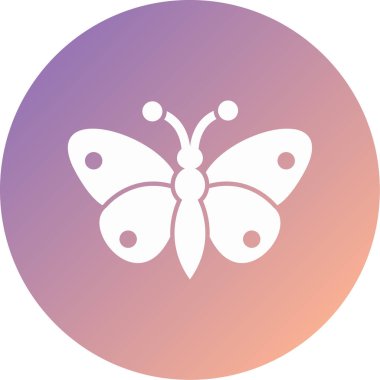 Kelebek simgesi vektör illüstrasyonu