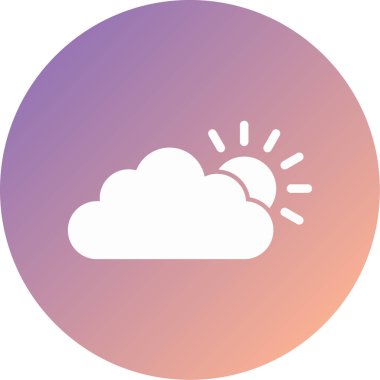 Hava durumu. Web simgesi basit illüstrasyon