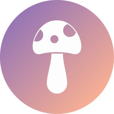 mantar simgesi vektör illüstrasyonu