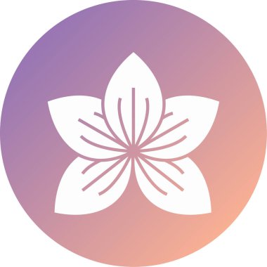 çiçek simgesi vektör illüstrasyonu