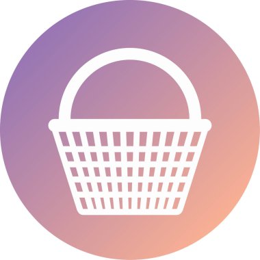 Alışveriş sepeti vektör simgesi