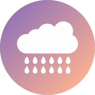 Hava durumu. Web simgesi basit illüstrasyon