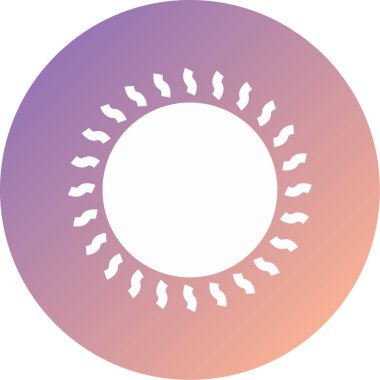 güneş modern ikon vektör illüstrasyonu