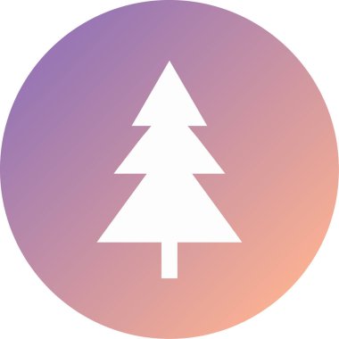 ağaç modern simge vektör illüstrasyonu