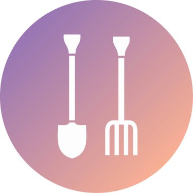 Bahçe araçları modern simge vektör illüstrasyonu