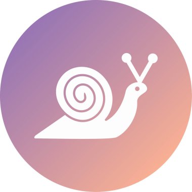 Salyangoz modern ikon vektör çizimi