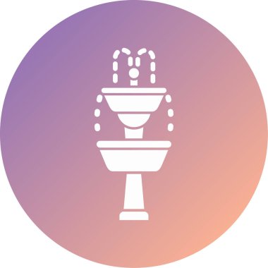 çeşme modern simge vektör illüstrasyonuName