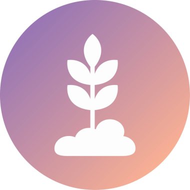 bitki modern ikon vektör illüstrasyonu