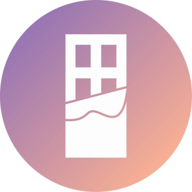 Çikolata modern ikon vektör illüstrasyonu