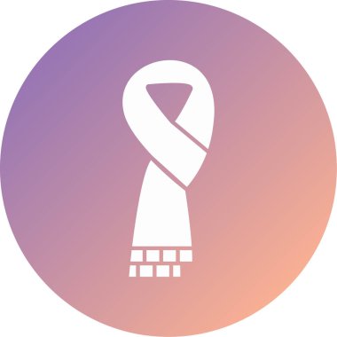 eşarp modern simge vektör çizimi