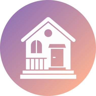 house modern simge vektör illüstrasyonu