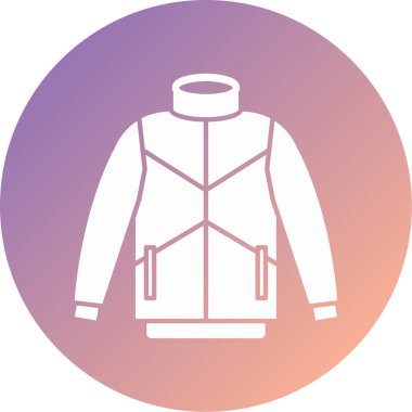 Ceket modern ikon vektör illüstrasyonu