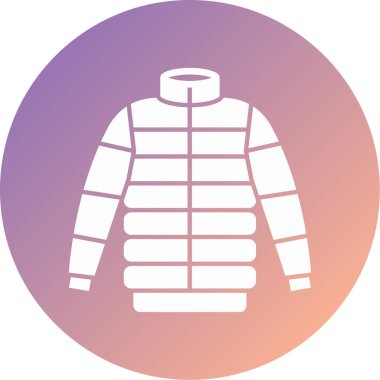 Ceket modern ikon vektör illüstrasyonu