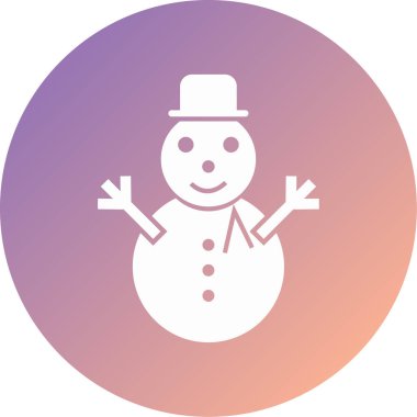 kardan adam modern ikon vektör çizimi