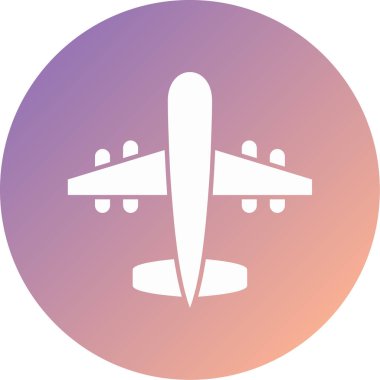 uçak modern simge vektör illüstrasyonu