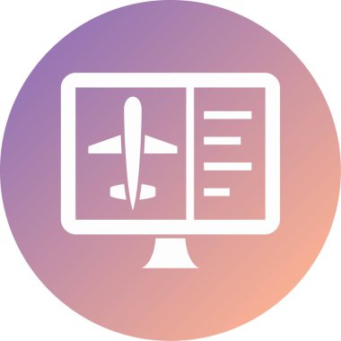 Modern simge vektör illüstrasyonunu izle