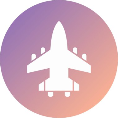 uçak modern simge vektör illüstrasyonu