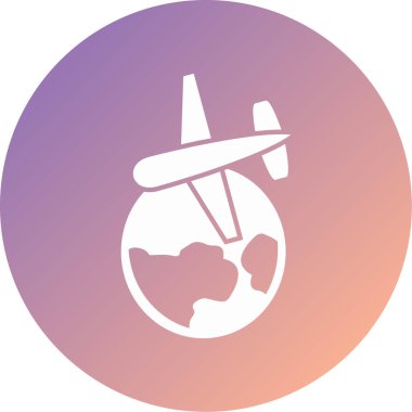 seyahat modern simge vektör illüstrasyonu